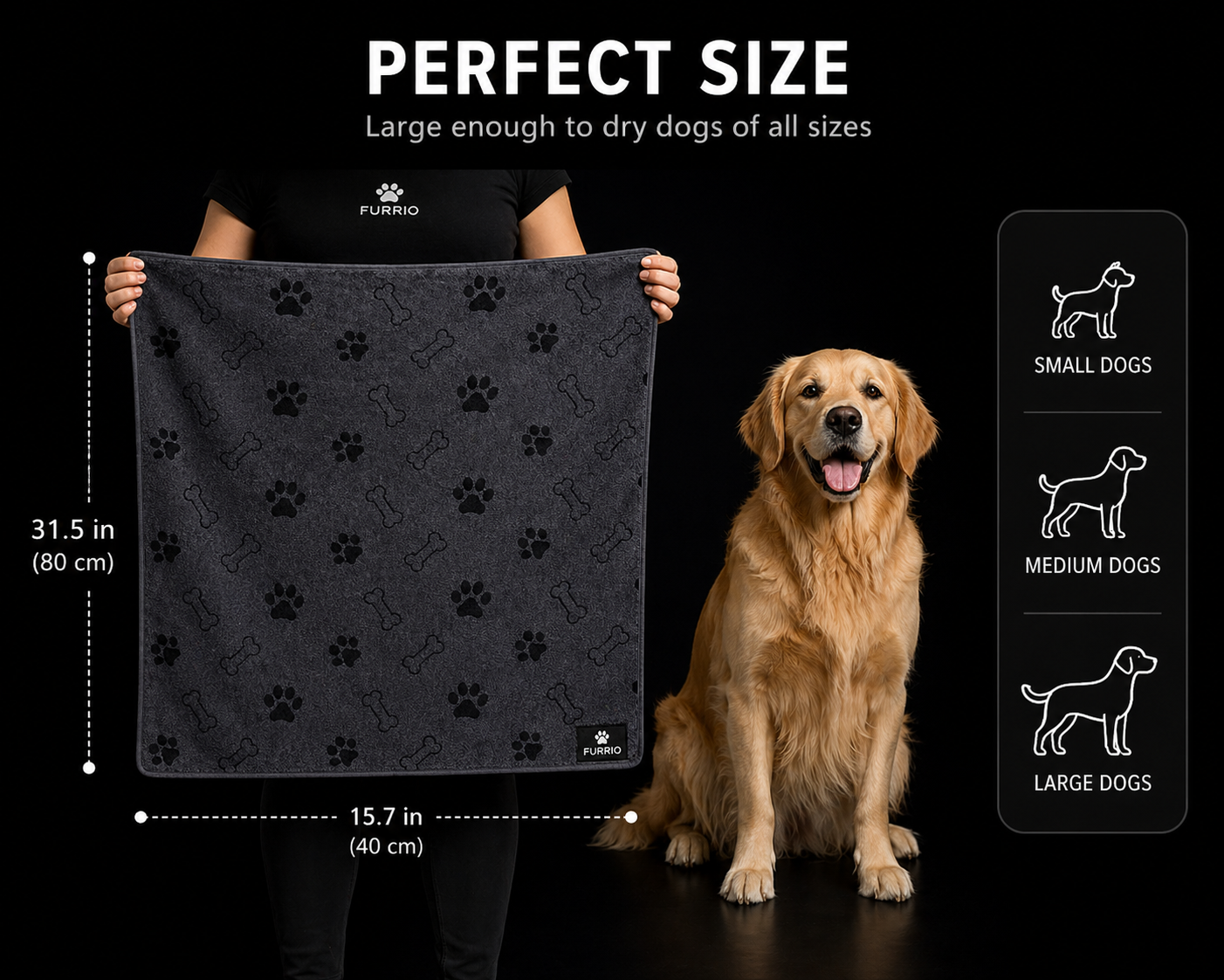 FURRIO Quick-Dry Pet Towel